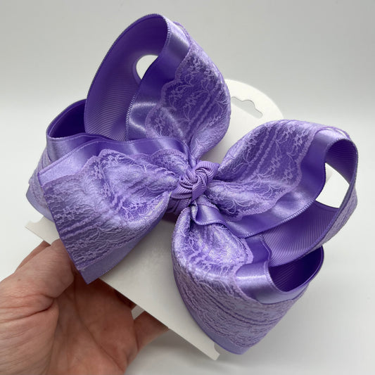 Lavender Satin Lace