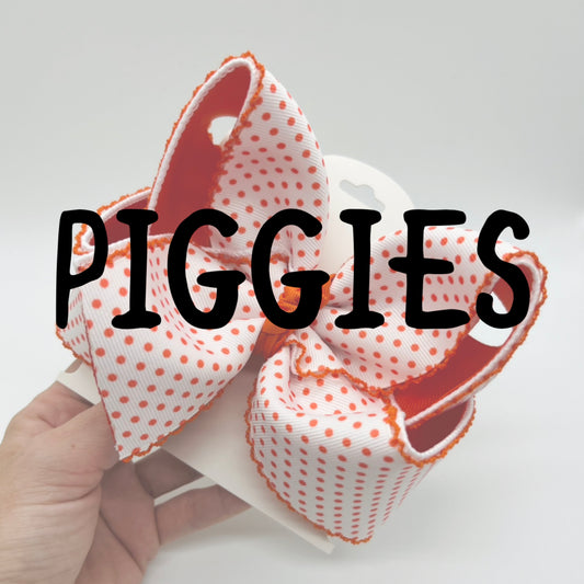 Orange Bitty Dot - Piggies